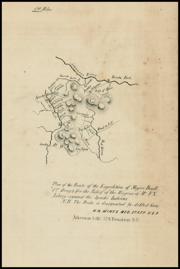 66-Plains, Southwest and Rocky Mountains Map By U.S. War Department