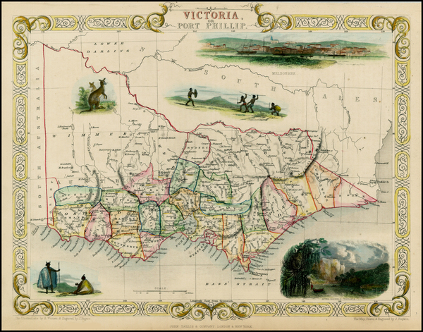 4-Australia Map By John Tallis