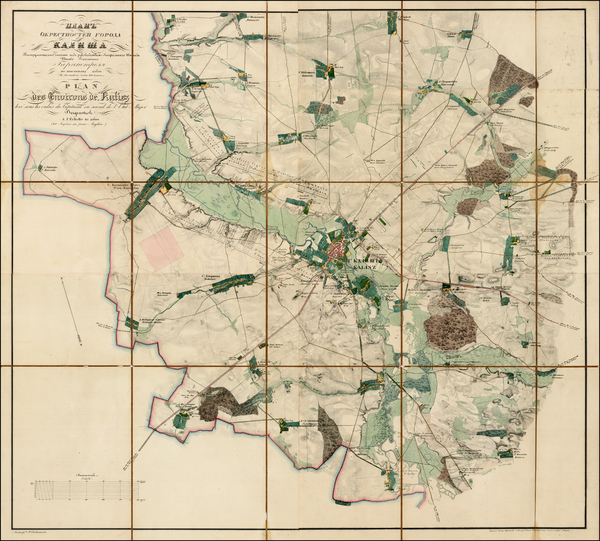 16-Poland and Russia Map By Francis Ferdinand D'Avignon