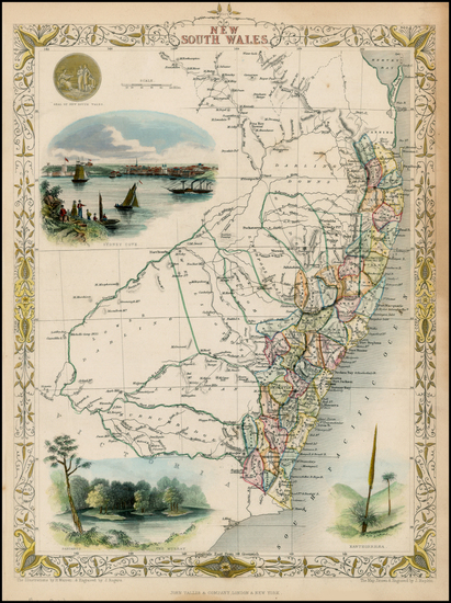 64-Australia Map By John Tallis