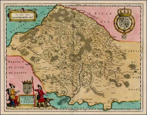 82-France Map By Willem Janszoon Blaeu