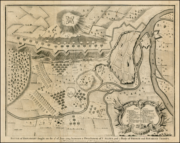 73-Germany Map By Paul de Rapin de Thoyras