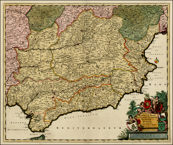 2-Spain Map By Frederick De Wit