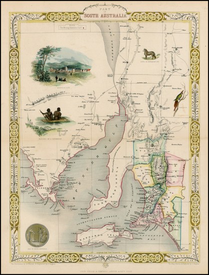 25-Australia Map By John Tallis