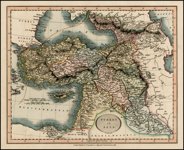 82-Turkey, Turkey & Asia Minor and Balearic Islands Map By John Cary