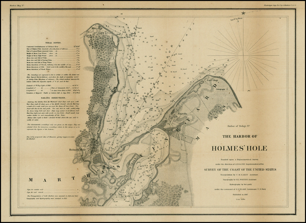 4-New England Map By United States Coast Survey