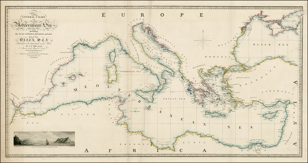 13-Europe, Turkey, Mediterranean, Turkey & Asia Minor, Balearic Islands and Greece Map By Jame