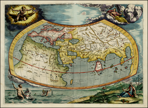 49-World and World Map By  Gerard Mercator