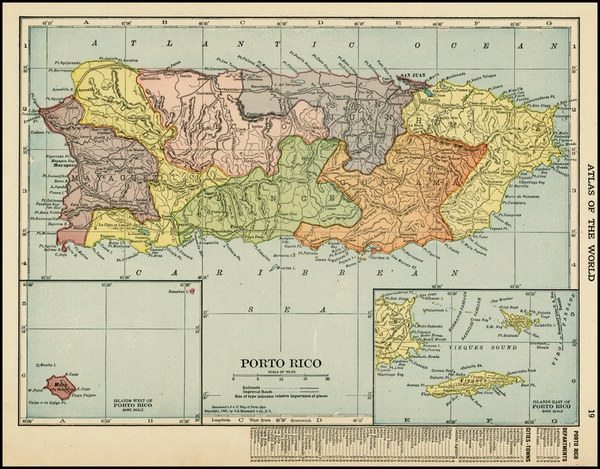 43-Caribbean Map By Standard Atlas of the World