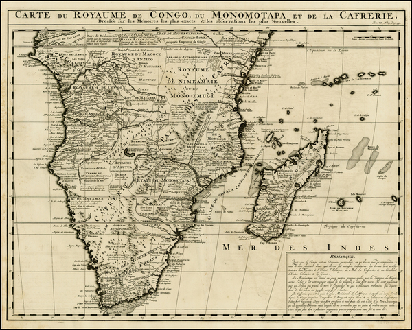 41-South Africa and East Africa Map By Henri Chatelain