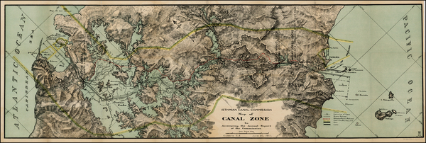 11-Central America Map By Isthmian Canal Commission 