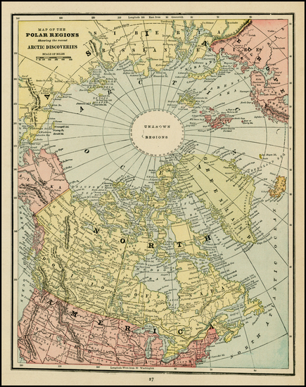 1-Polar Maps Map By George F. Cram