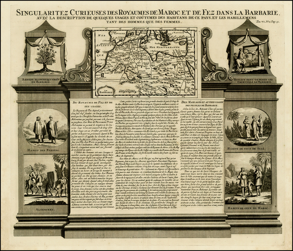 83-North Africa Map By Henri Chatelain