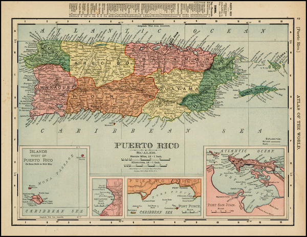 67-Caribbean Map By Rand McNally & Company