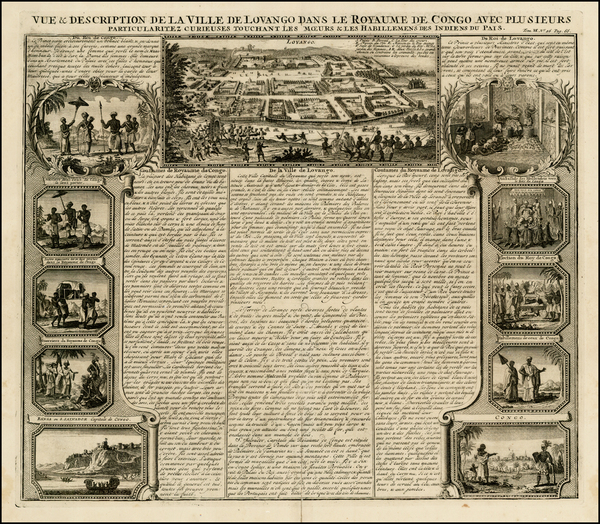 29-West Africa and Curiosities Map By Henri Chatelain