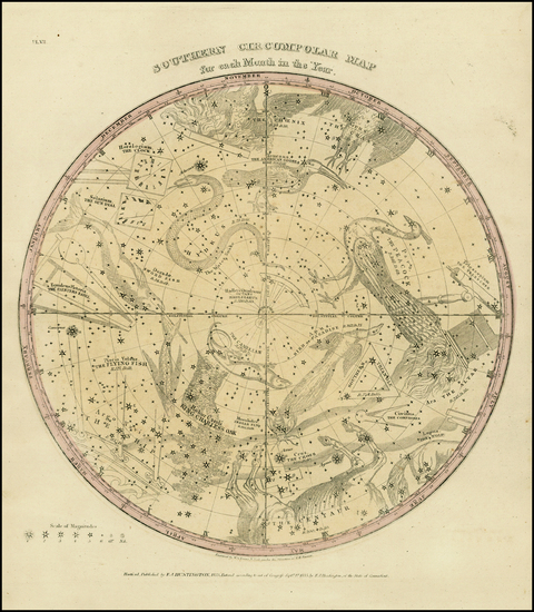 87-Celestial Maps Map By Elijah J. Burritt