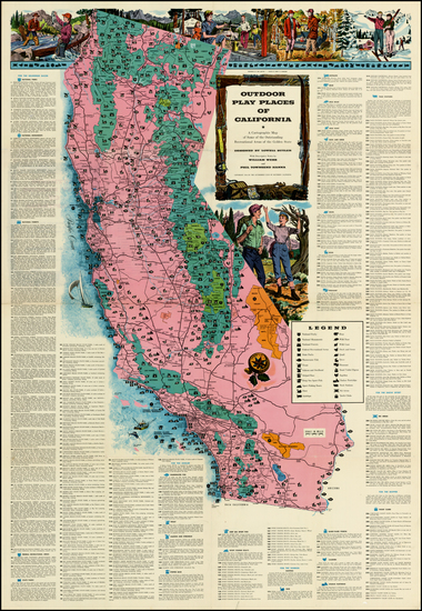 23-California Map By Lowell Butler