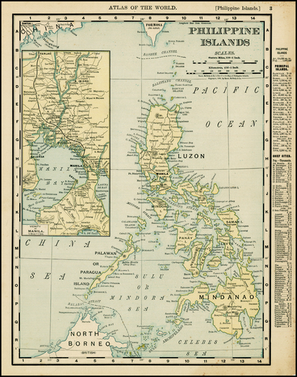 97-Philippines Map By Rand McNally & Company