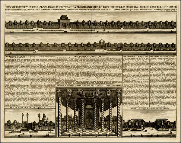 69-Middle East Map By Henri Chatelain