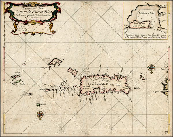 13-Caribbean Map By Arent Roggeveen