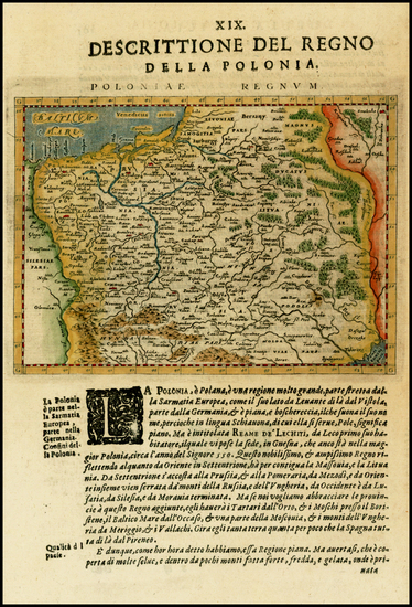 67-Poland and Baltic Countries Map By Giovanni Antonio Magini