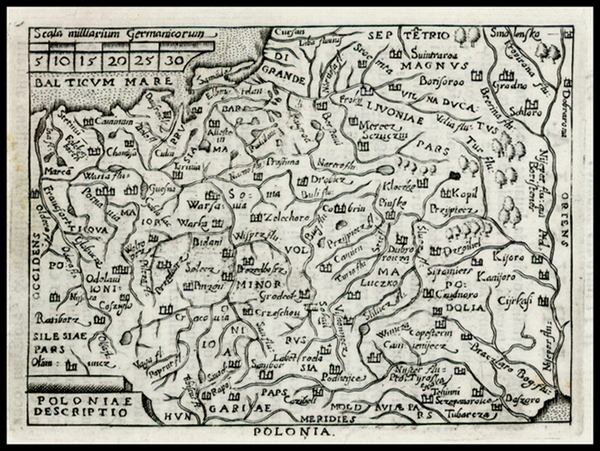 23-Poland and Baltic Countries Map By Abraham Ortelius