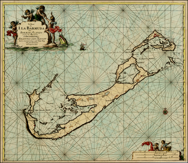 8-Atlantic Ocean and Caribbean Map By Johannes Van Keulen