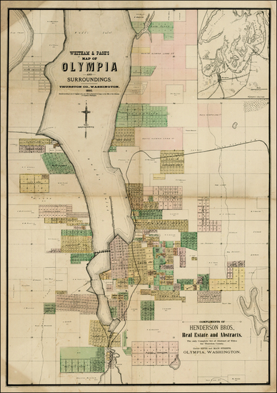 88-Washington Map By Whitham & Page