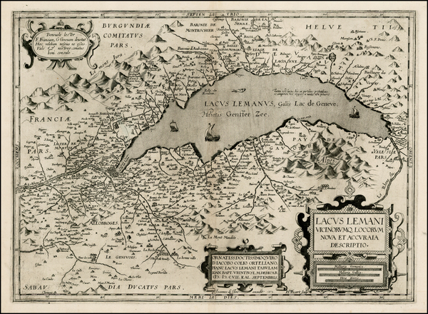 84-Switzerland and France Map By Jean Le Clerc / Jean Picart