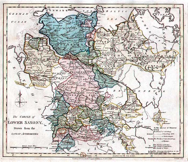 48-Europe, Netherlands, Scandinavia and Germany Map By Robert Wilkinson