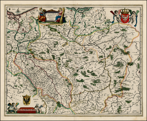 14-Poland Map By Willem Janszoon Blaeu