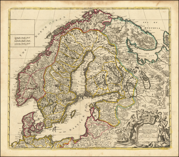 48-Baltic Countries and Scandinavia Map By John Senex