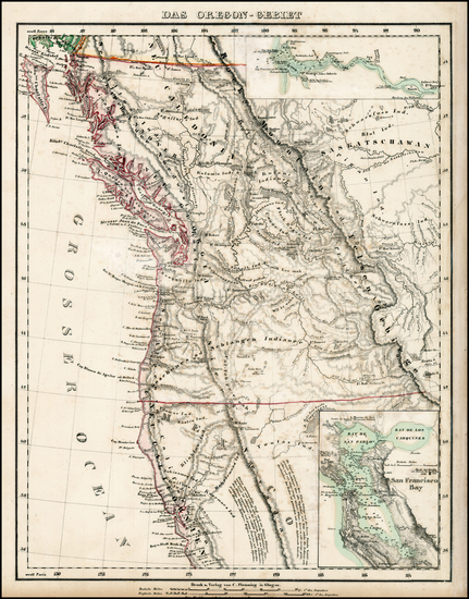 99-California and Canada Map By Carl Flemming