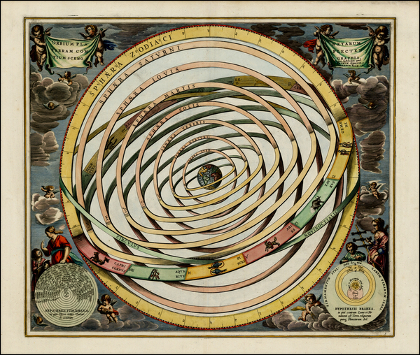 10-Celestial Maps Map By Andreas Cellarius