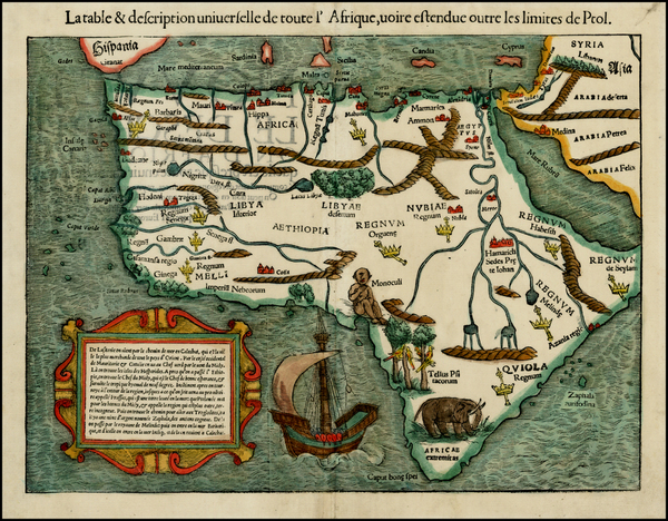 22-Africa and Africa Map By Sebastian Munster