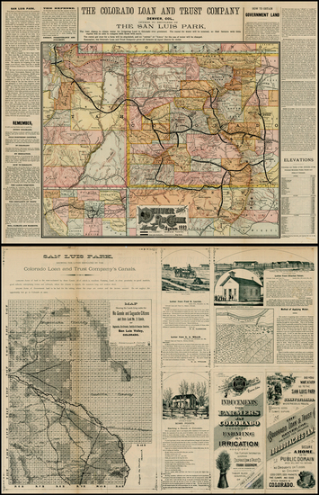 43-Rocky Mountains Map By Colorado Loan & Trust Company