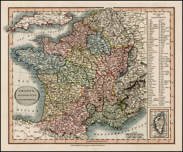 13-France Map By John Cary