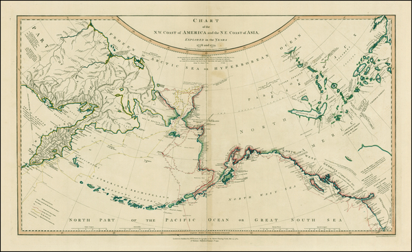 93-Alaska, Russia in Asia and Canada Map By William Faden