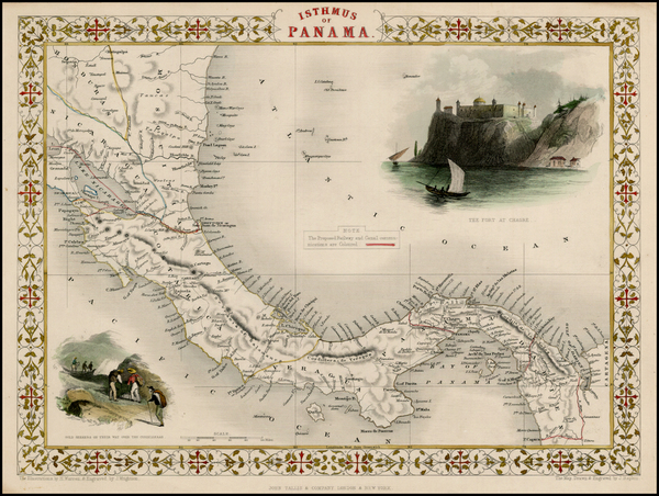 76-Central America Map By John Tallis