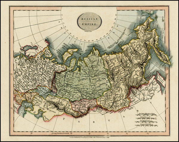 81-Russia, Central Asia & Caucasus and Russia in Asia Map By John Cary