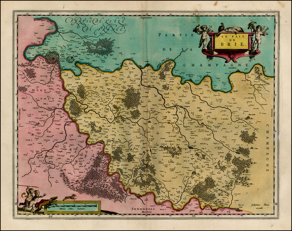 84-France Map By Willem Janszoon Blaeu