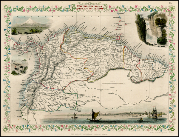 30-South America Map By John Tallis