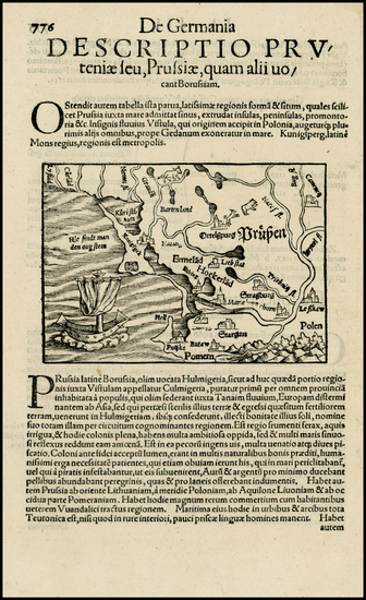 54-Poland, Baltic Countries and Germany Map By Sebastian Munster