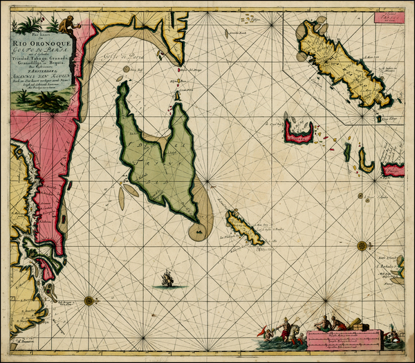 93-Caribbean and South America Map By Johannes Van Keulen