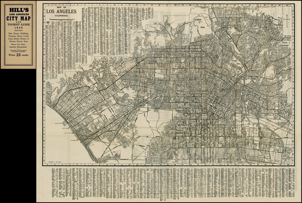 20-California Map By Hill Map Company