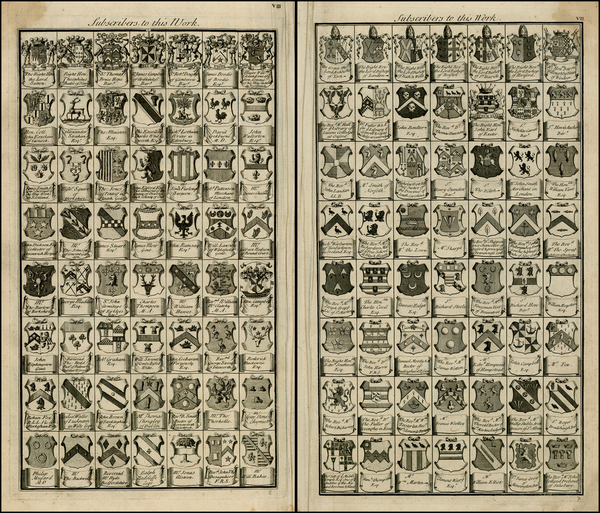 43-British Isles, Title Pages and Curiosities Map By John Senex