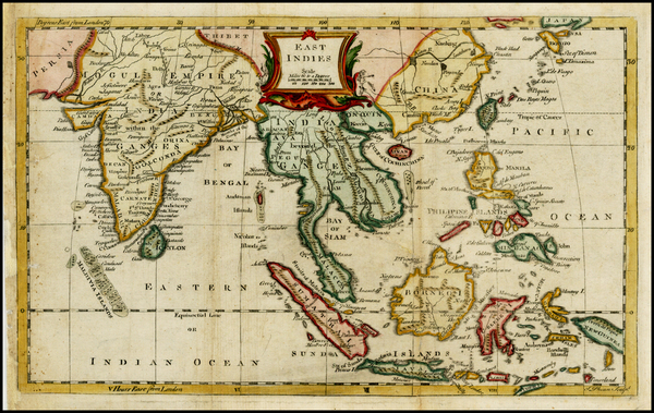 51-India, Southeast Asia and Philippines Map By Thomas Kitchin