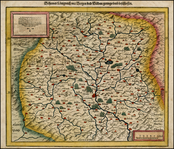 75-Czech Republic & Slovakia Map By Sebastian Munster