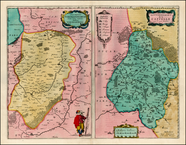 51-France Map By Willem Janszoon Blaeu