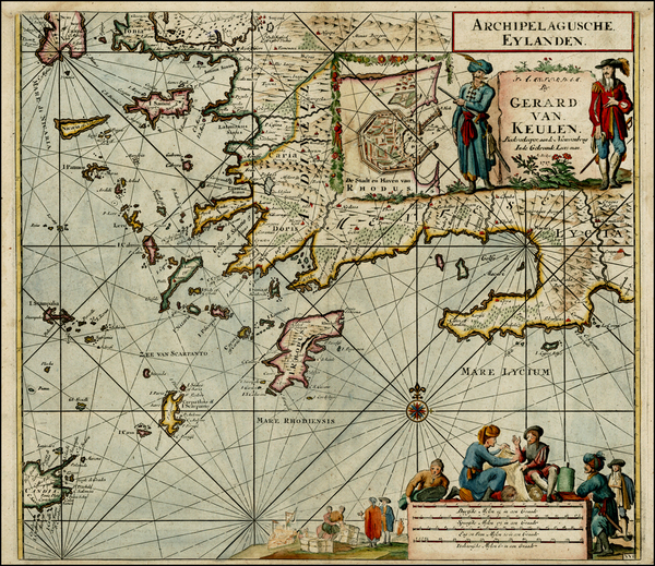 0-Turkey, Balearic Islands and Greece Map By Gerard Van Keulen